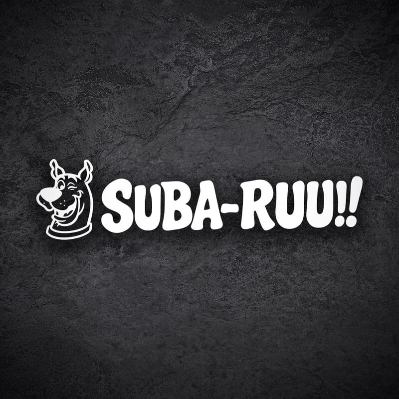 Aufkleber: Scooby-Doo Suba-Ruu!! Fans Subaru