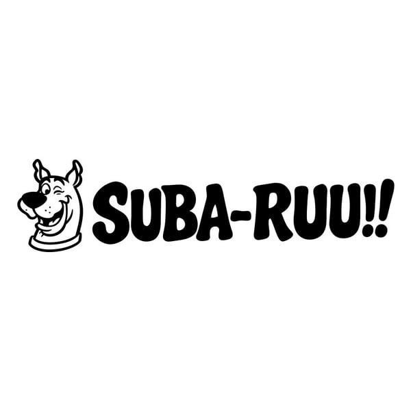 Aufkleber: Scooby-Doo Suba-Ruu!! Fans Subaru