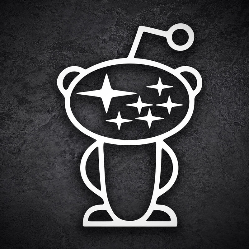 Aufkleber: Subaru Snoo Reddit für Subaristen