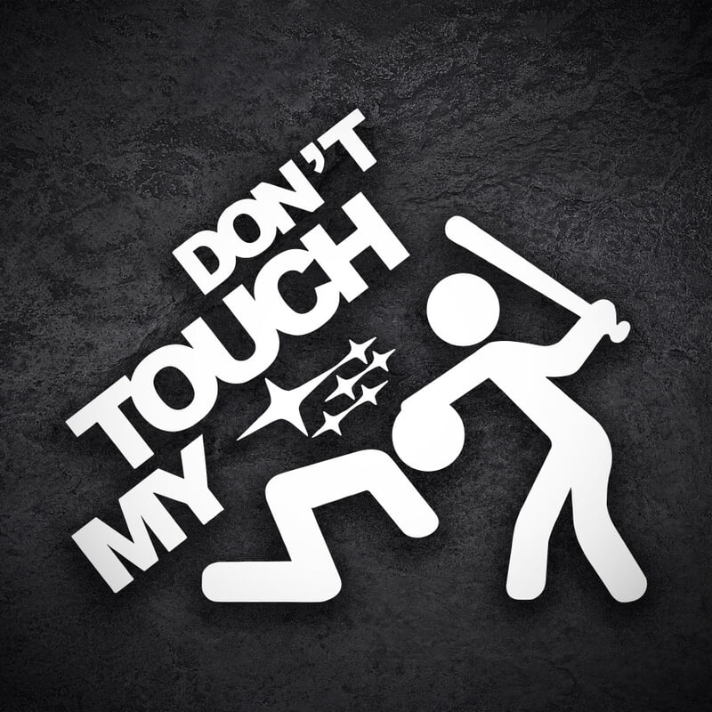 Aufkleber: Dont Touch My Subaru