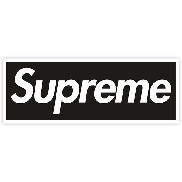 Aufkleber: Supreme schwarz