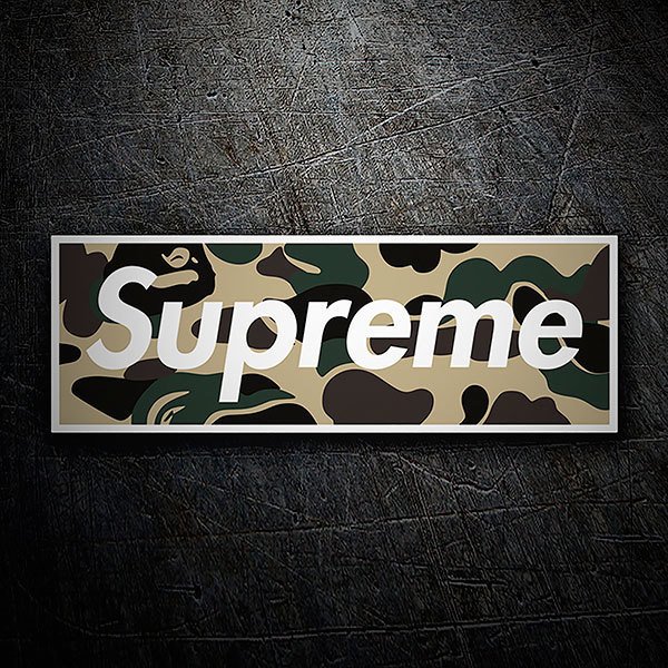 Aufkleber: Supreme Tarnung