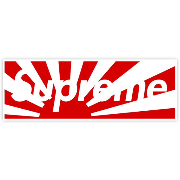Aufkleber: Supreme Japan-Flagge