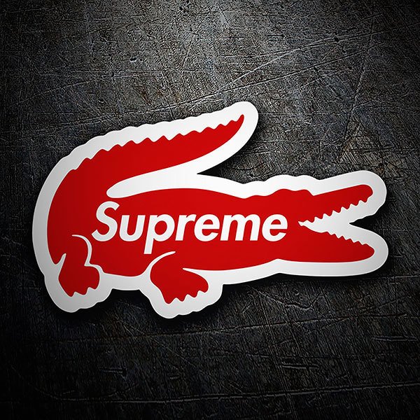 Aufkleber: Supreme cocodrilo