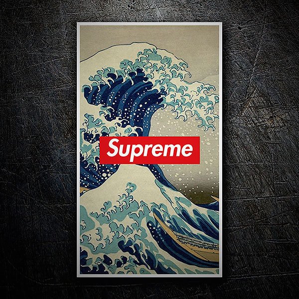 Aufkleber: Supreme große Welle