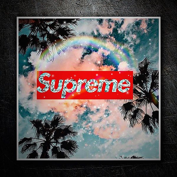 Aufkleber: Supreme cielo