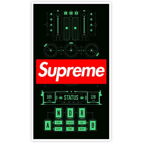 Aufkleber: Supreme DJ
