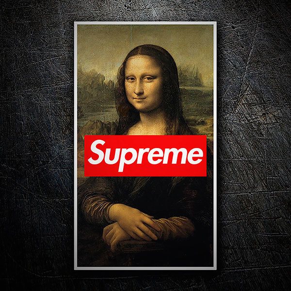 Aufkleber Supreme Mona Lisa Webwandtattoo Com