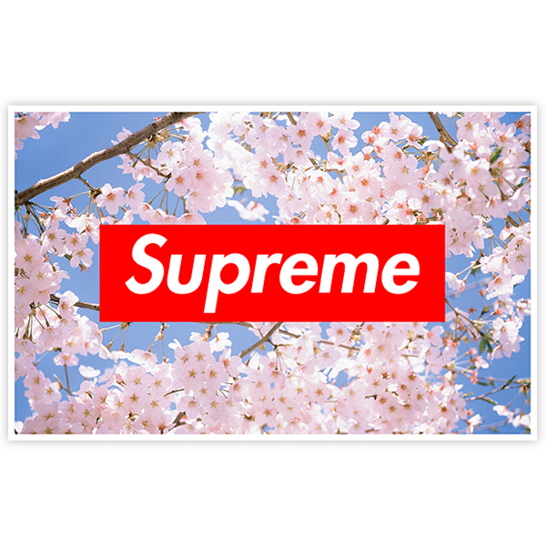 Aufkleber: Supreme Kirschbl&uuml;te