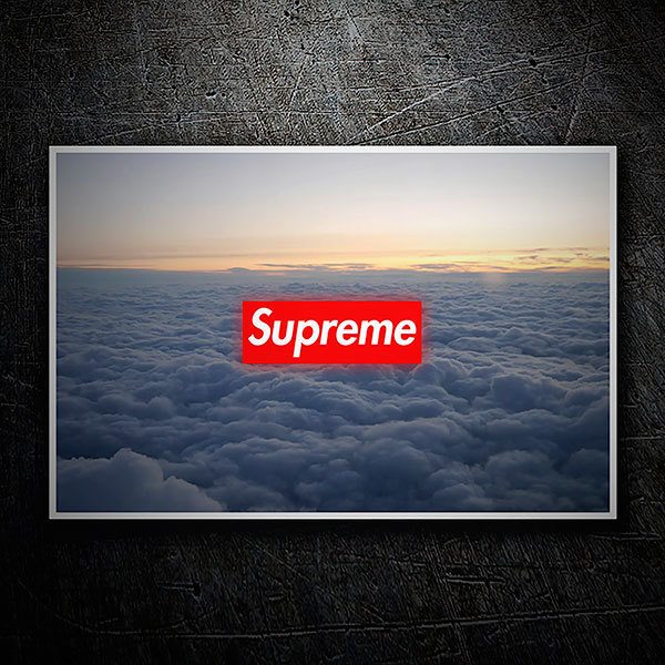 Aufkleber: Supreme Wolken