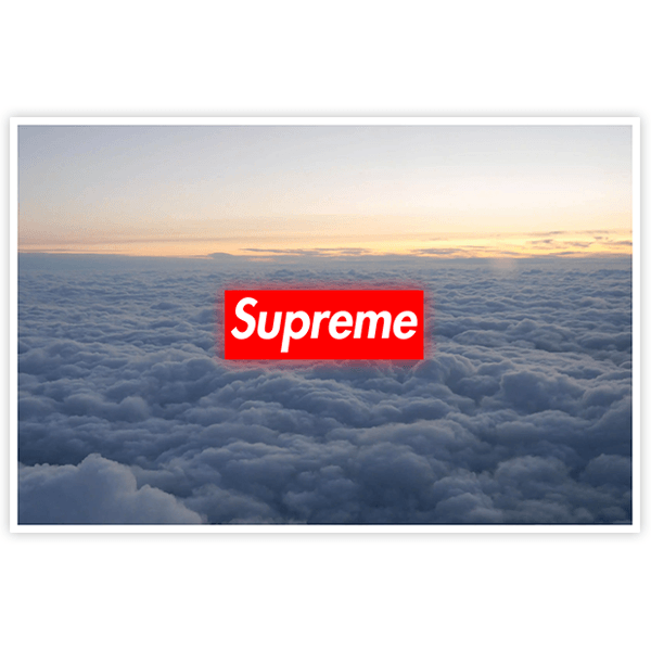 Aufkleber: Supreme Wolken