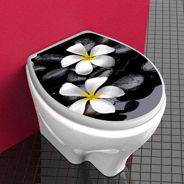 Wandtattoos: Top WC frangipani Blüten