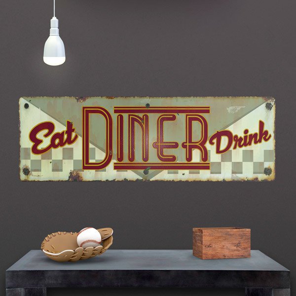 Wandtattoos: Eat Diner Drink