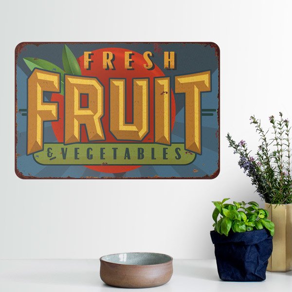 Wandtattoos: Fresh Fruit & Vegetables