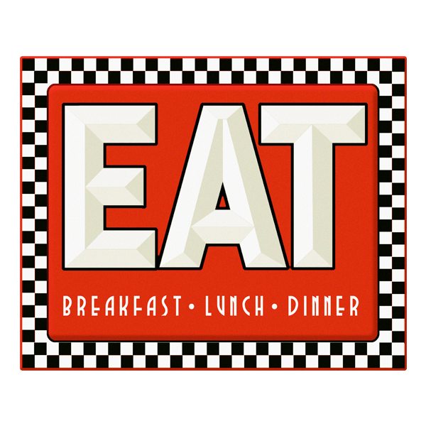 Wandtattoos: Eat Breakfast Lunch Dinner 0