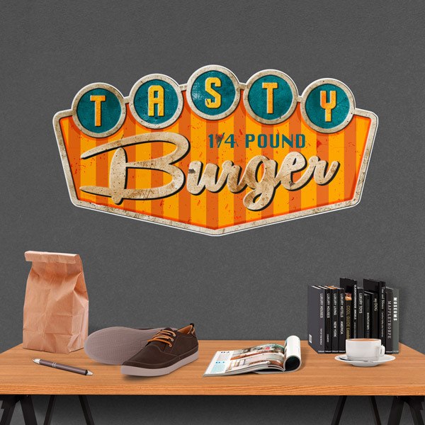 Wandtattoos: Tasty Burger