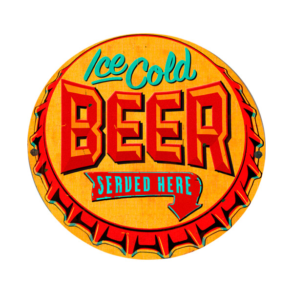 Wandtattoos: Ice Cold Beer Served Here