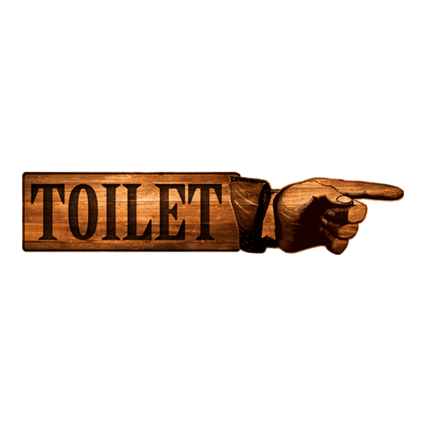 Wandtattoos: Toilet