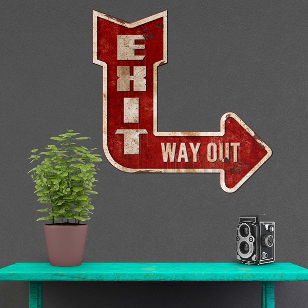 Wandtattoos: Exit Way Out