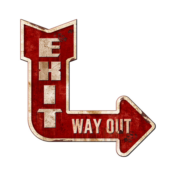 Wandtattoos: Exit Way Out