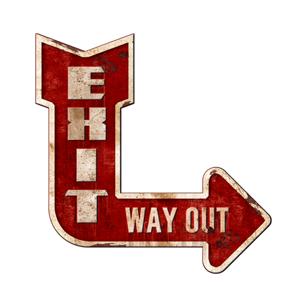Wandtattoos: Exit Way Out