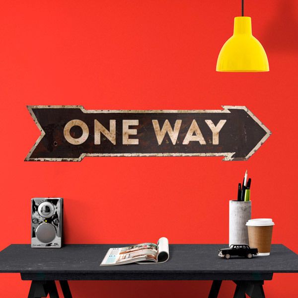 Wandtattoos: One Way