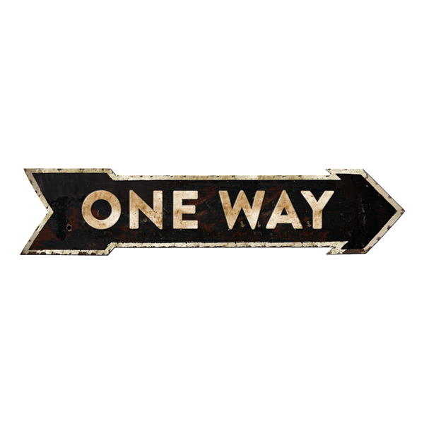 Wandtattoos: One Way