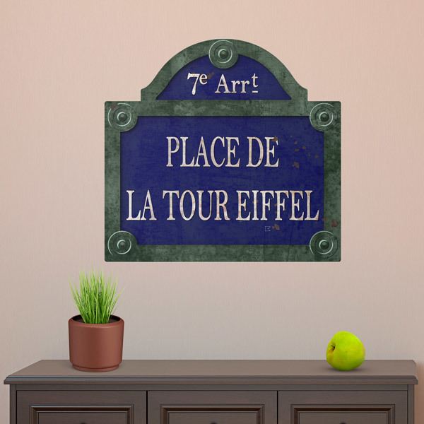 Wandtattoos: Place de la Tour Eiffeel