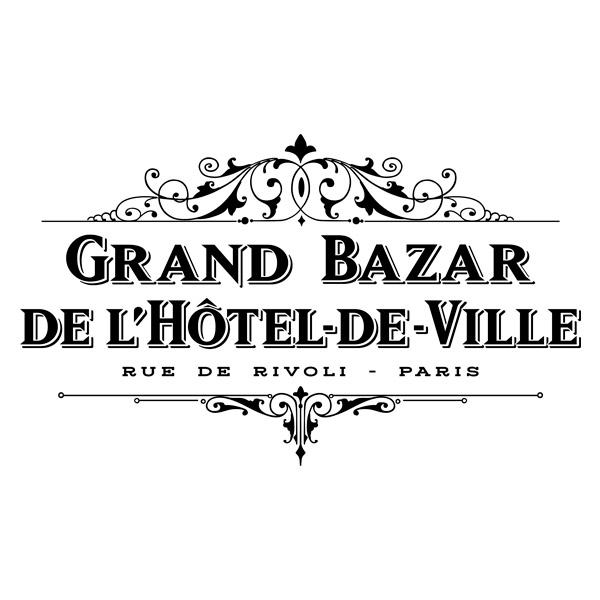 Wandtattoos: Grand Bazar de L&acute;Hotel de Ville