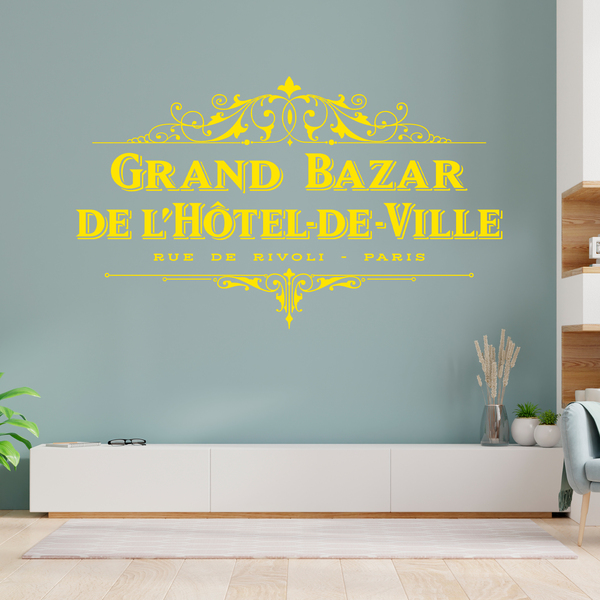 Wandtattoos: Grand Bazar de L&acute;Hotel de Ville