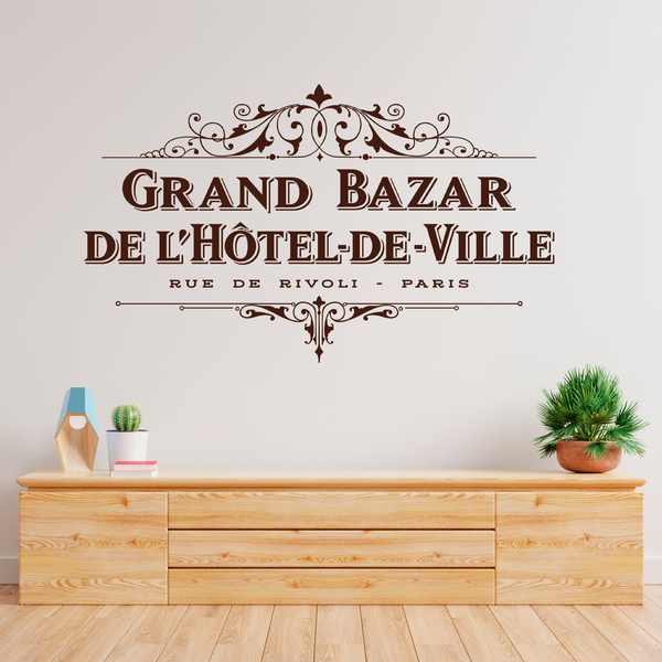 Wandtattoos: Grand Bazar de L&acute;Hotel de Ville