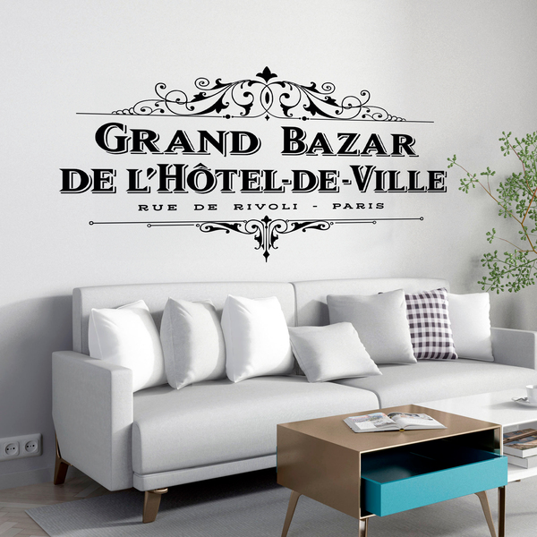 Wandtattoos: Grand Bazar de L&acute;Hotel de Ville