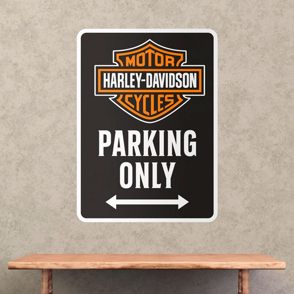 Wandtattoos: Harley Davidson Parking Only