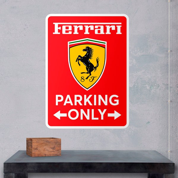 Wandtattoos: Ferrari Parking Only