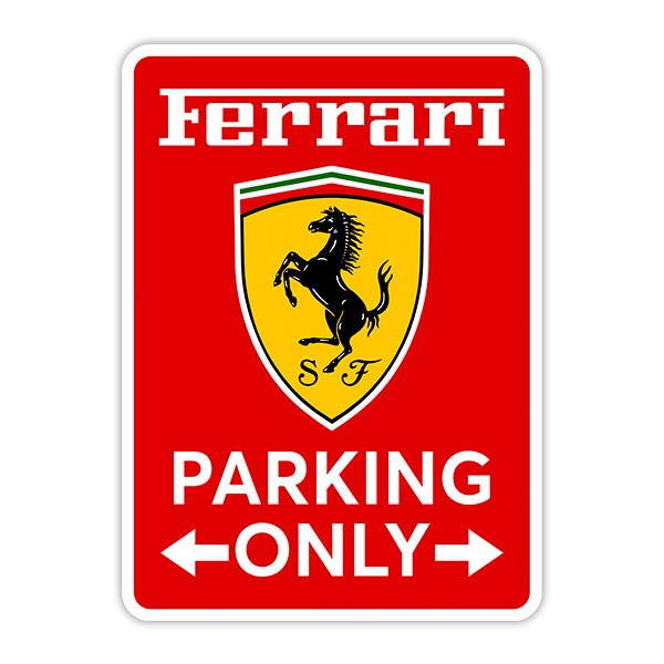 Wandtattoos: Ferrari Parking Only