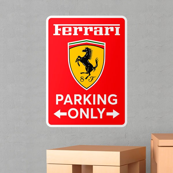 Wandtattoos: Ferrari Parking Only
