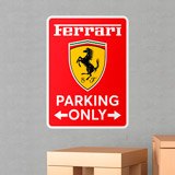 Wandtattoos: Ferrari Parking Only 3
