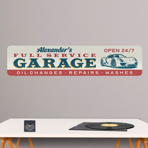 Wandtattoos: Garage Full Service Maßgeschneidert