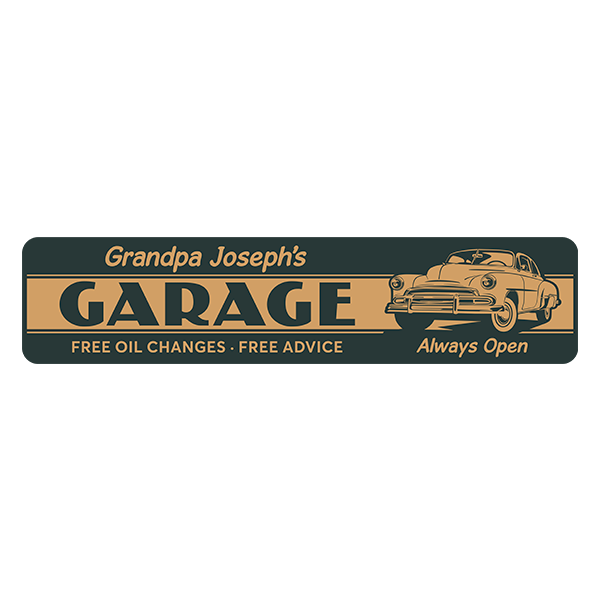 Wandtattoos: Garage Always Open Maßgeschneidert