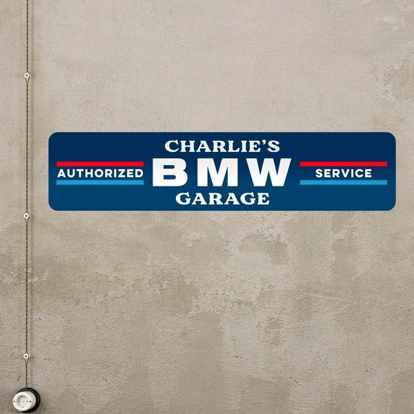 Wandtattoos: BMW Garage Maßgeschneidert