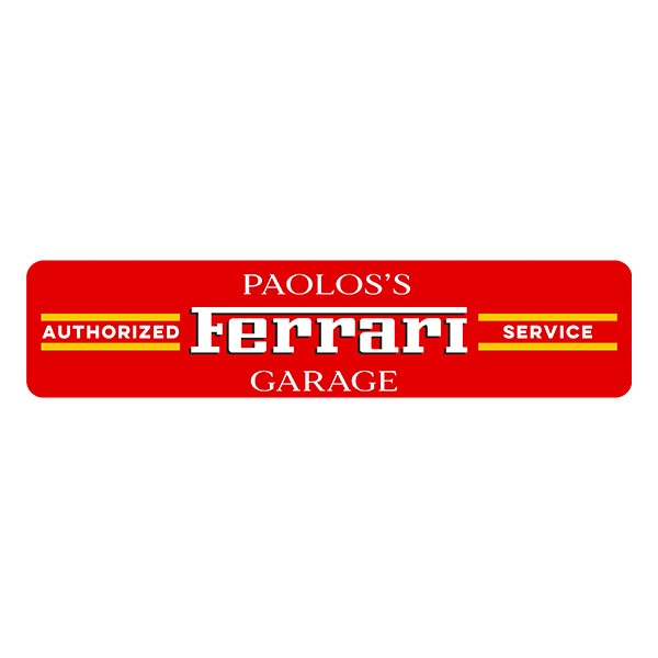 Wandtattoos: Ferrari Garage Maßgeschneidert