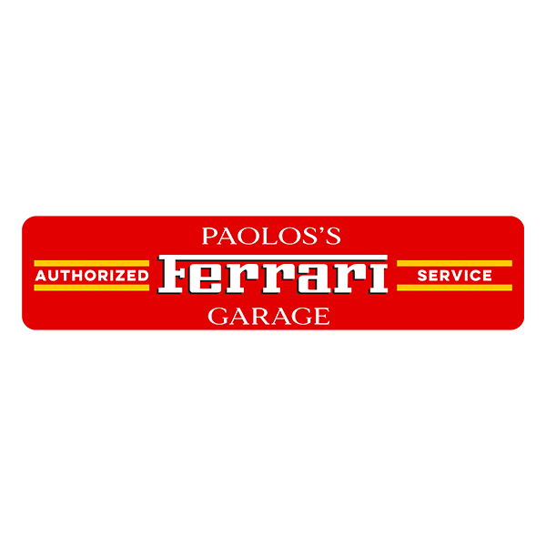 Wandtattoos: Ferrari Garage Maßgeschneidert