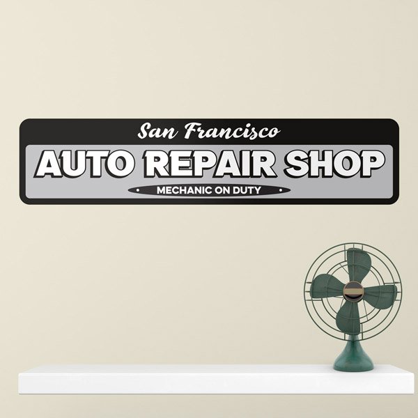 Wandtattoos: Auto Repair Shop Maßgeschneidert