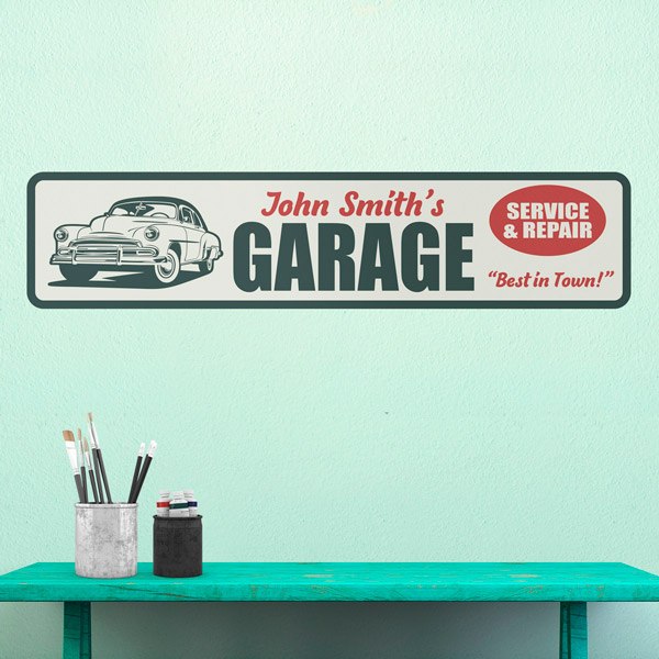 Wandtattoos: Garage Service & Repair Maßgeschneidert