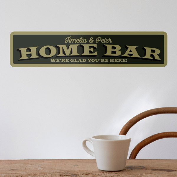Wandtattoos: Home Bar