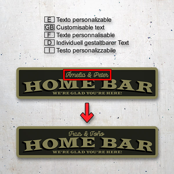 Wandtattoos: Home Bar