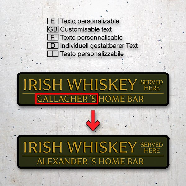 Wandtattoos: Irish Whiskey