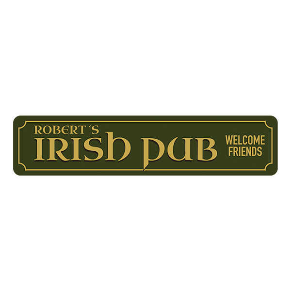 Wandtattoos: Irish Pub Welcome Friends