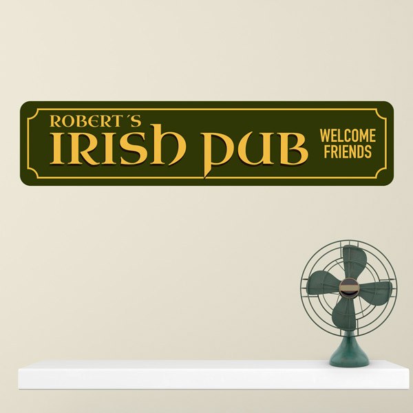Wandtattoos: Irish Pub Welcome Friends