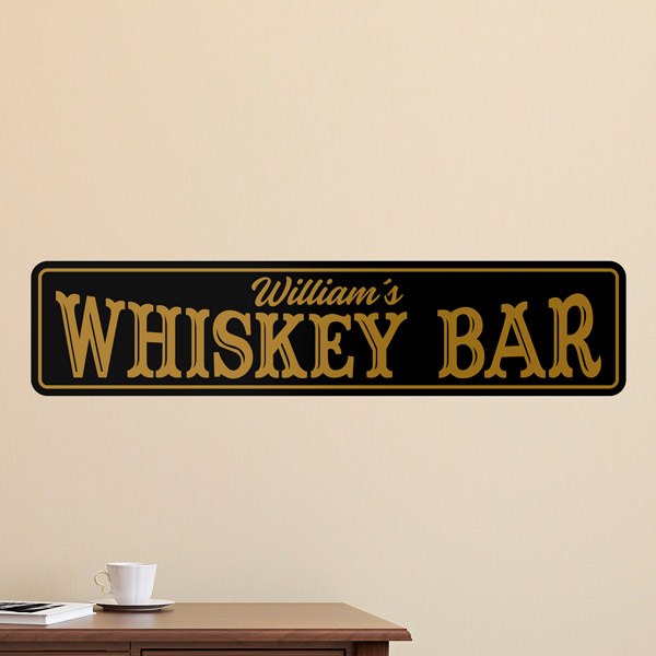 Wandtattoos: Whiskey Bar